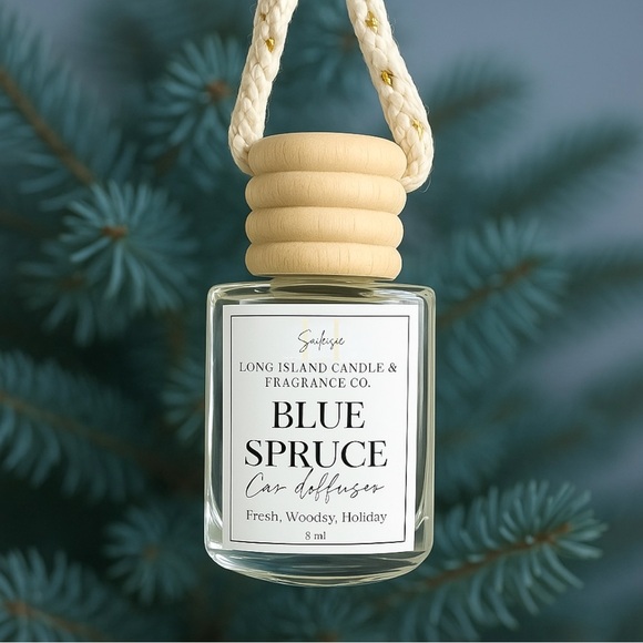 Blue Spruce Hanging Car Diffuser | Fresh Woodsy Holiday Scent New - Picture 3 of 7